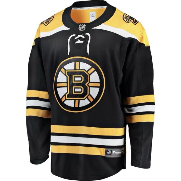 Boston Bruins Black Blank Home Jersey Men’s Fanatics Breakaway Size 4XL NWT
